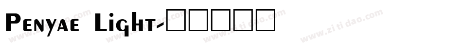 Penyae Light字体转换